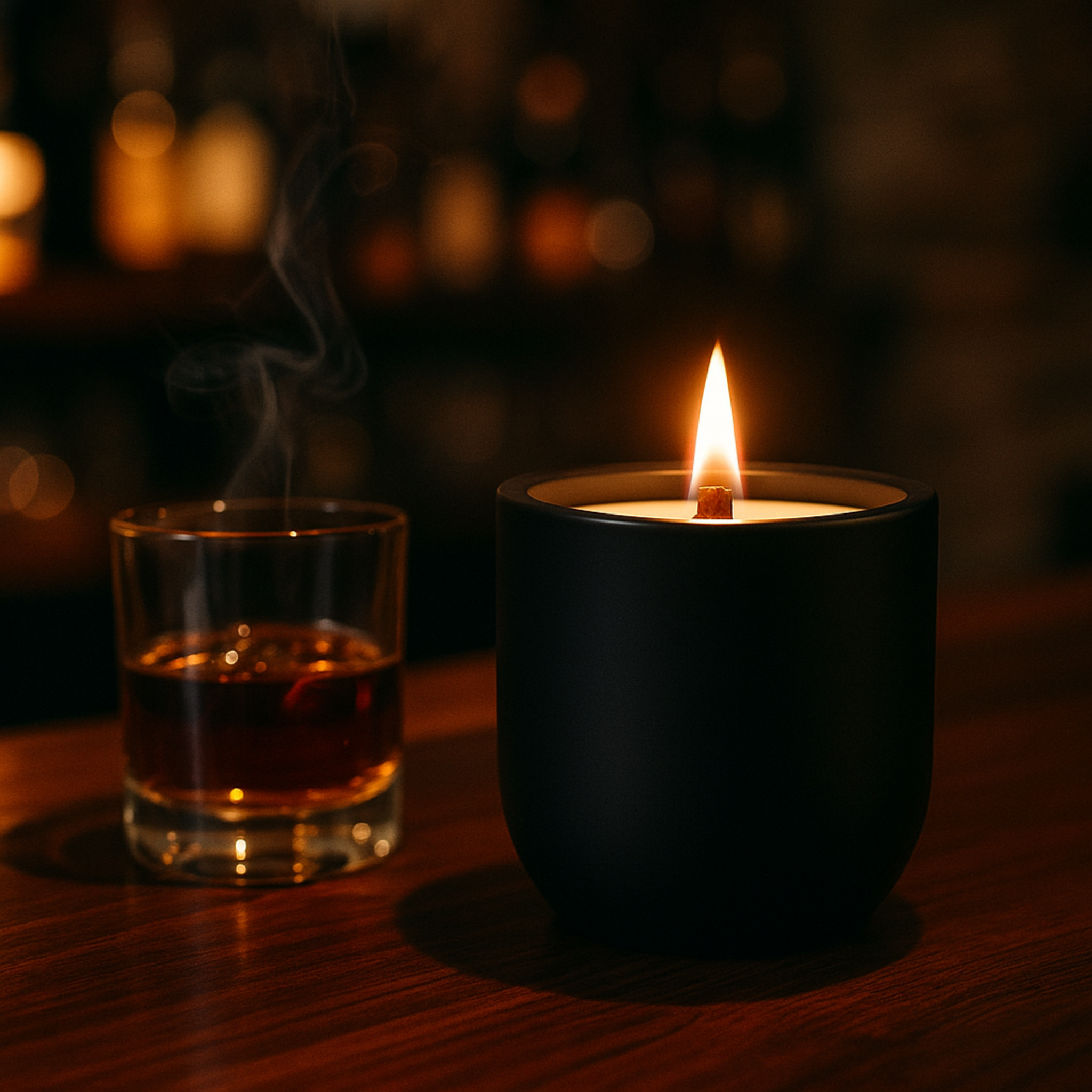 Bourbon Sandalwood Scented Candle