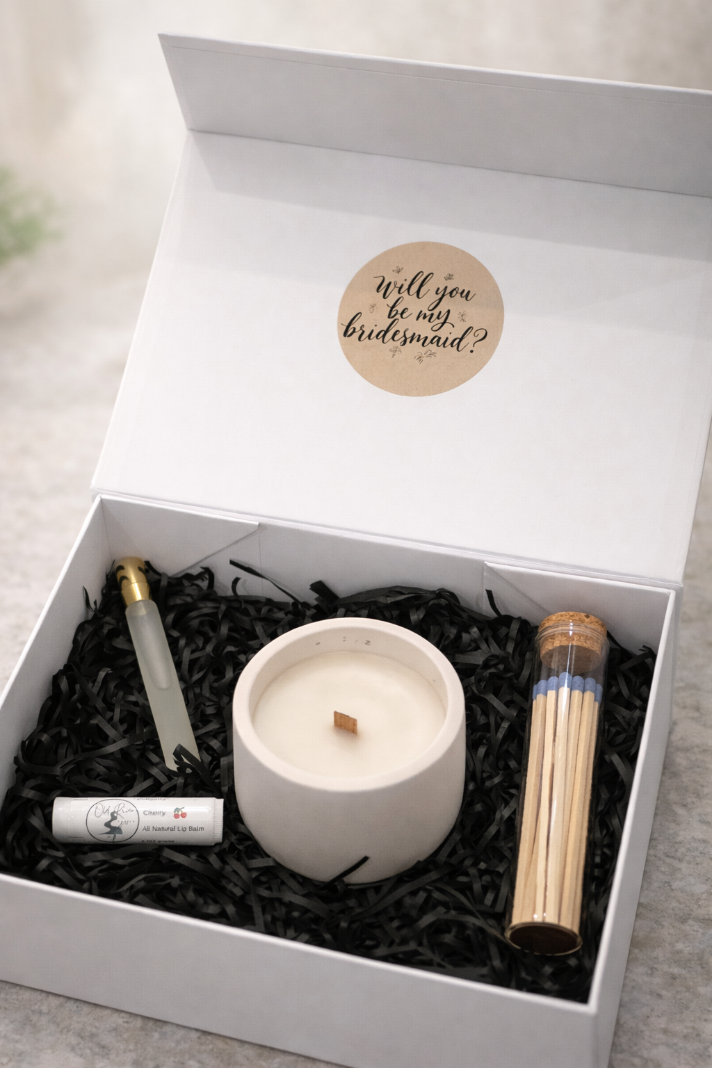 Premium Maid of Honor/Bridesmaid Gift Box - Luxury Proposal & Thank you Gift