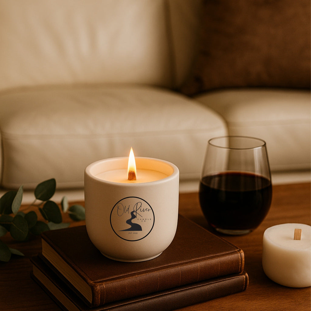 Tuscan Leather Type Scented Candle