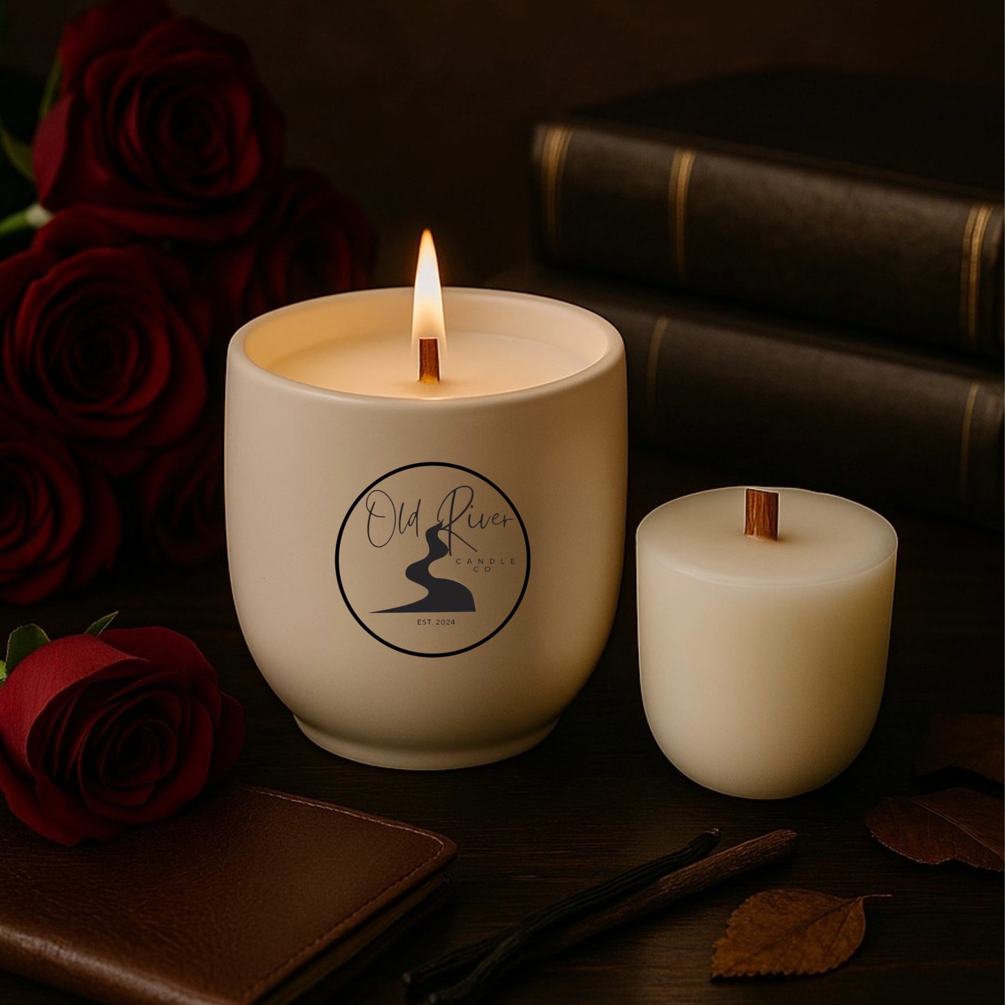 Tuscan Leather Type Scented Candle