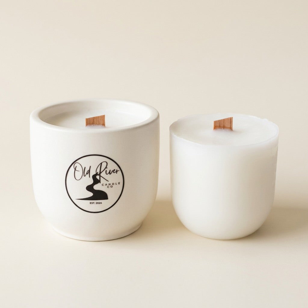 Unscented Refillable Candle Old River Candle Company